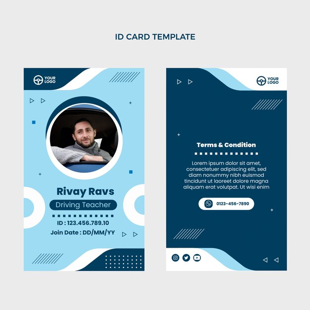 Free Teacher Id Card Template